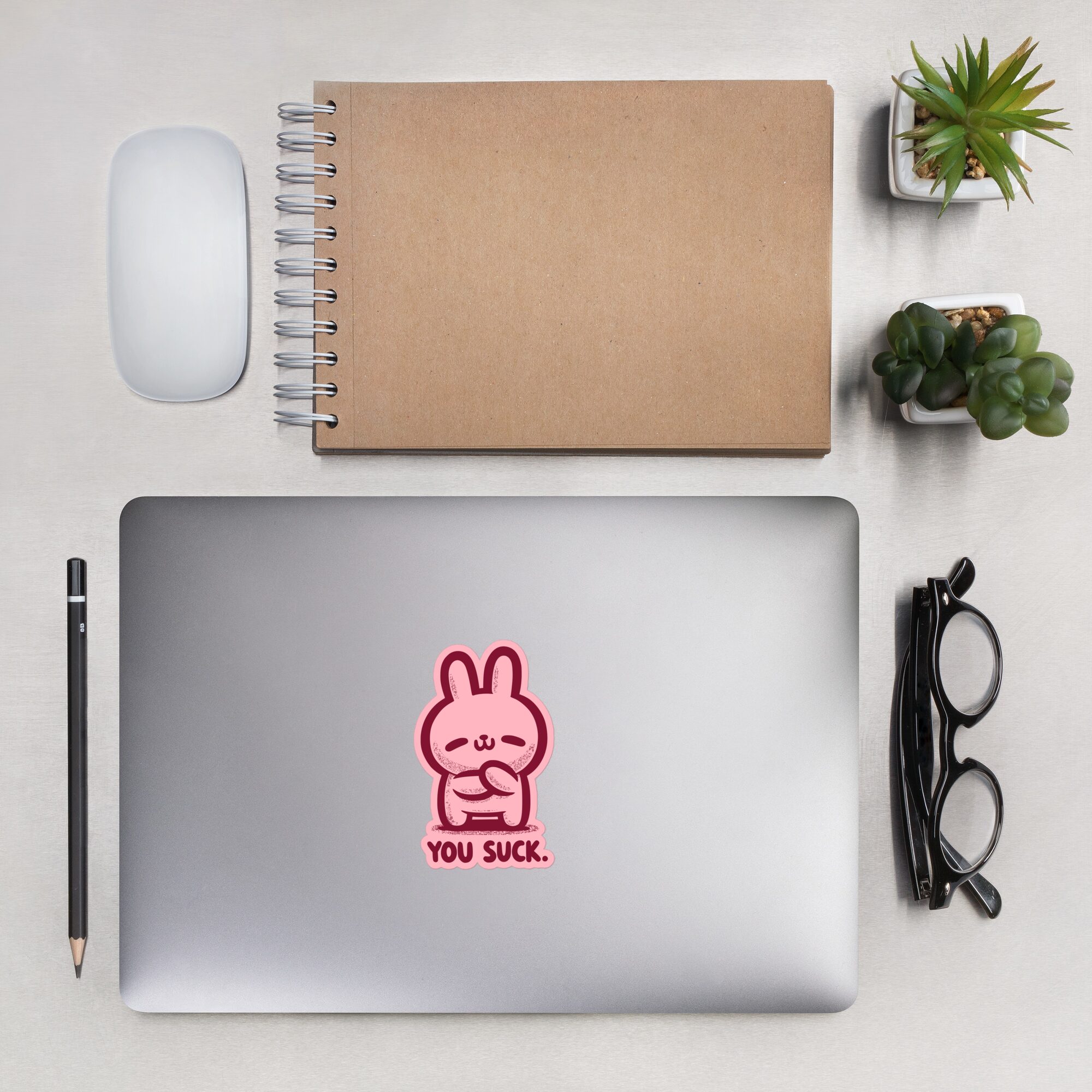“You Suck.” Sticker (Pink!) - Image 5