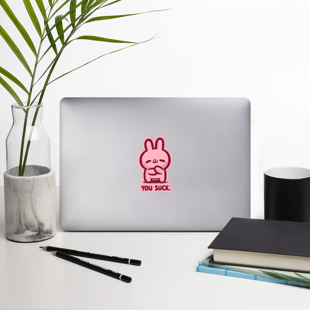 “You Suck.” Sticker (Pink!) - Image 6